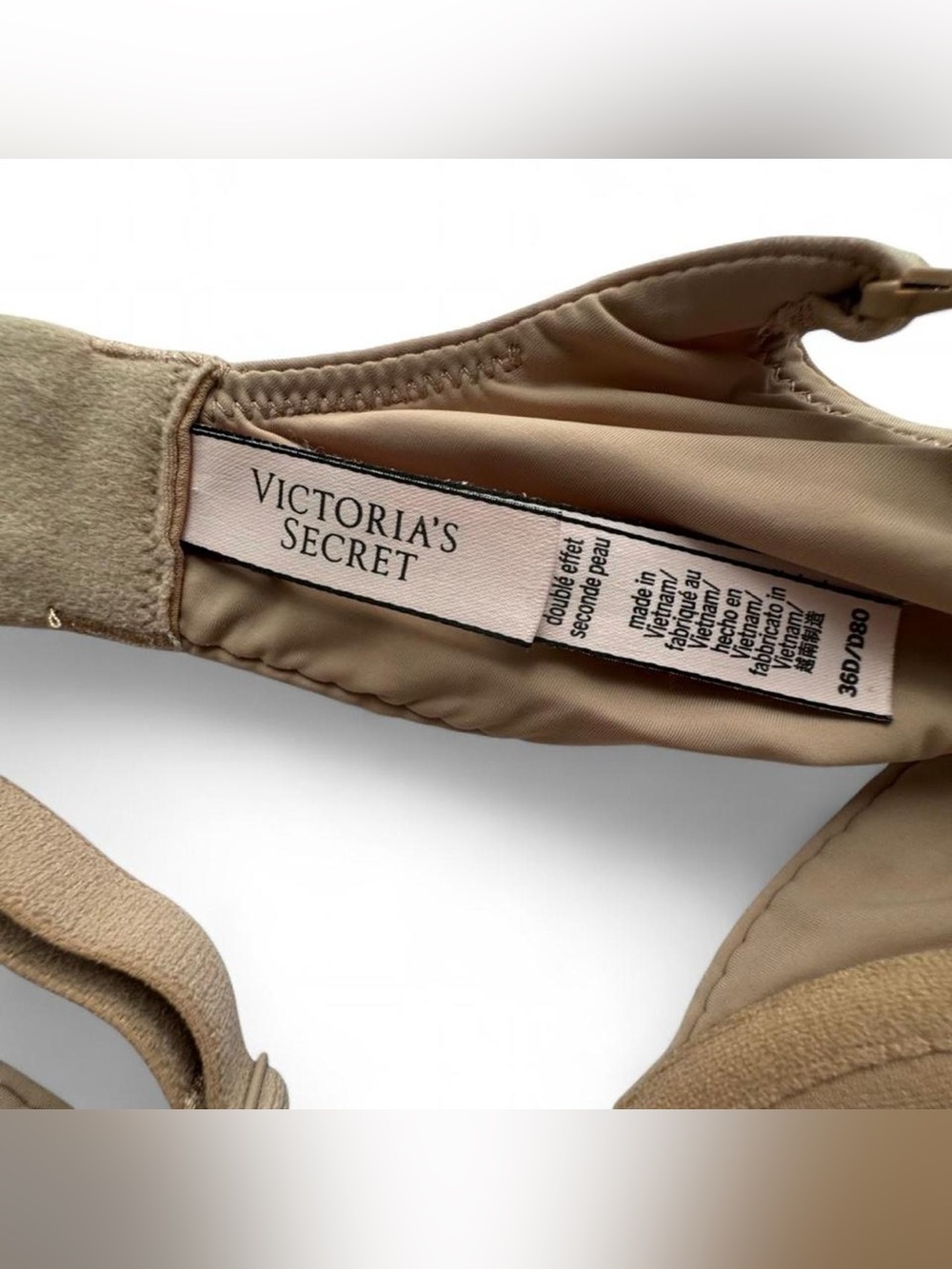 Victoria's T-shirt Demi Bra Nude Tan Size 36 D - Picture 5 of 6